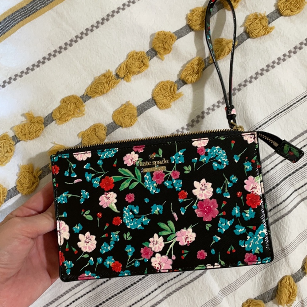 Kate Spade Floral Wristlet